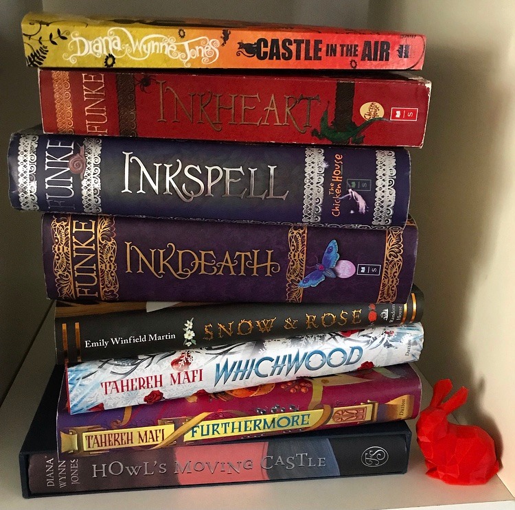 A stack of middle-grade fantasy novels!